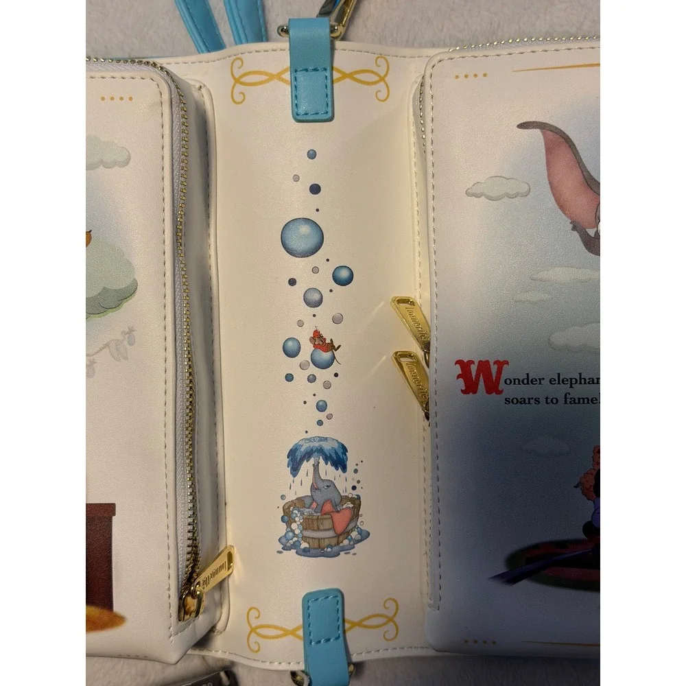 Disney Loungefly Dumbo Book Series Convertible Backpack Crossbody Bag WDTB2647